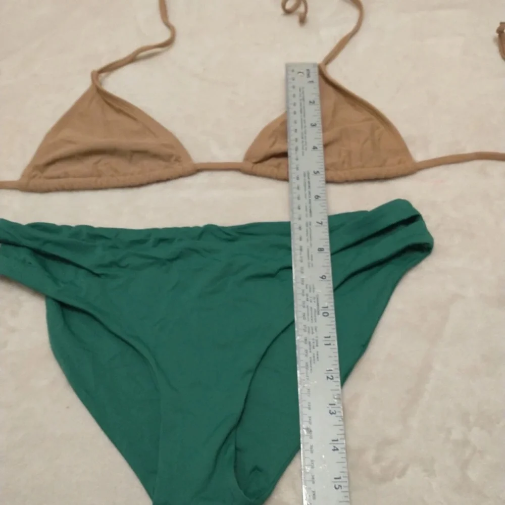 Dippin' Daisy's Beige and Green Bikini
